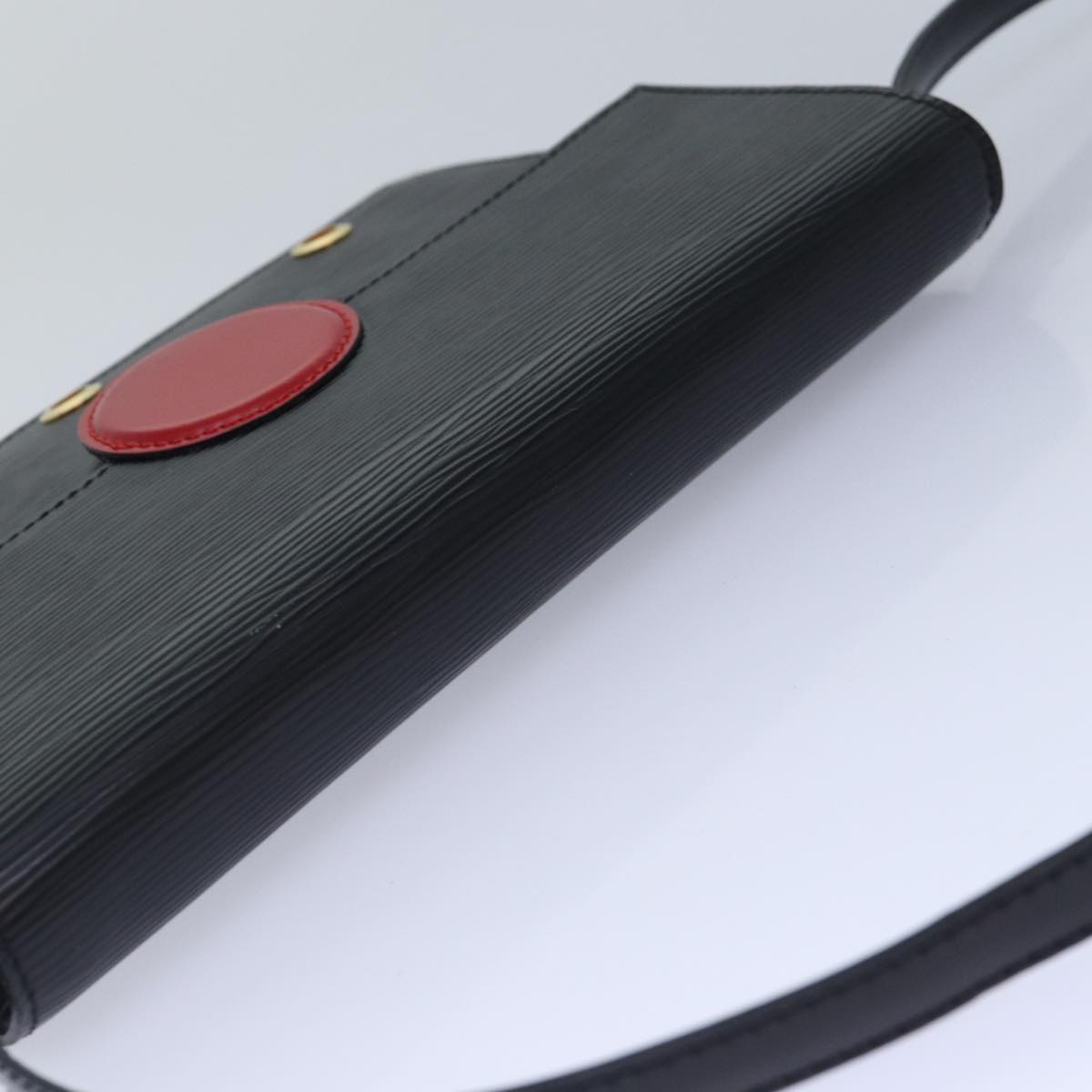 LOUIS VUITTON Epi Hublot Shoulder Bag Black Red M52557 LV Auth ep5278