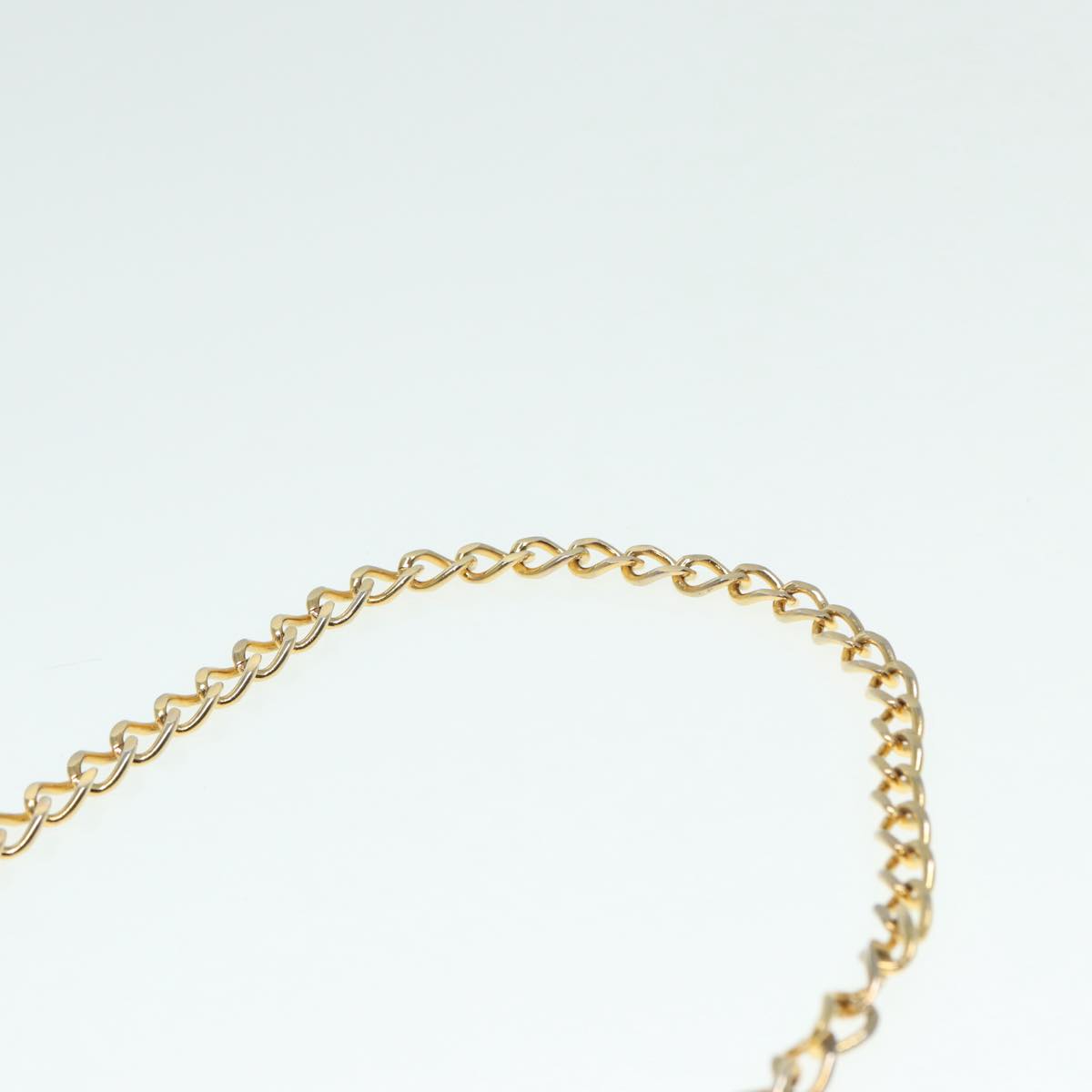 Christian Dior Chain Shoulder Bag PVC Leather Black Brown gold Auth ep5515