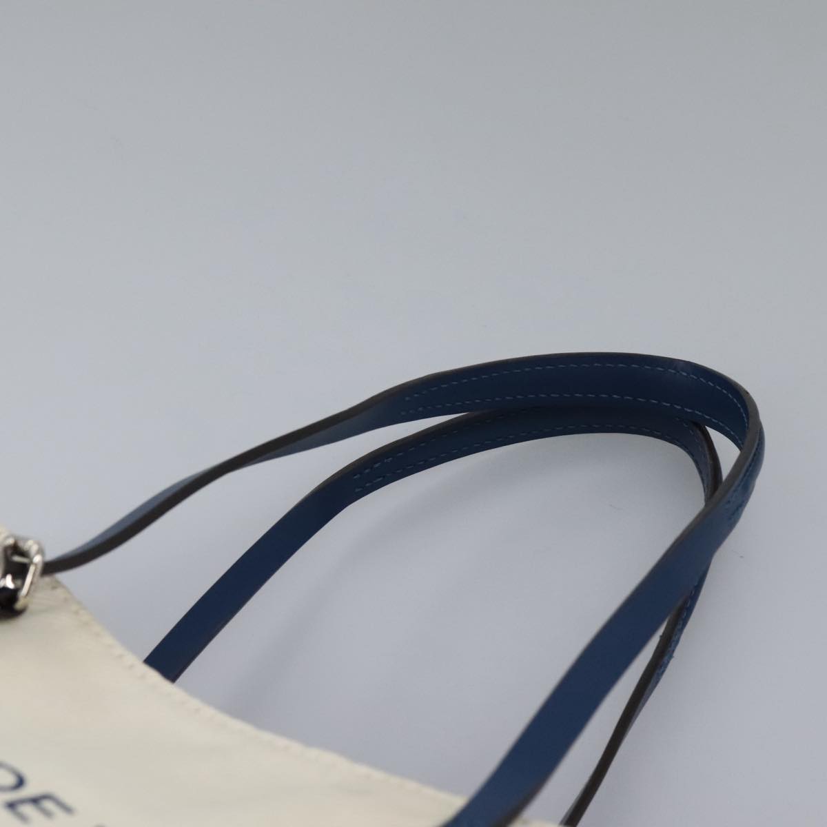 LOUIS VUITTON Cabas PM Tote Bag Canvas White Blue M94504 LV Auth ep5538