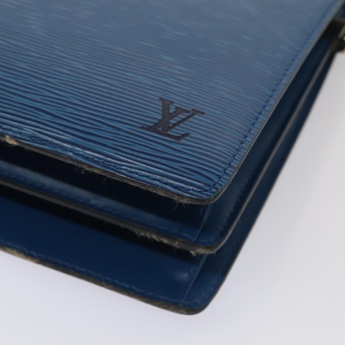 LOUIS VUITTON Epi Capuchin Shoulder Bag Blue M52345 LV Auth ep5571