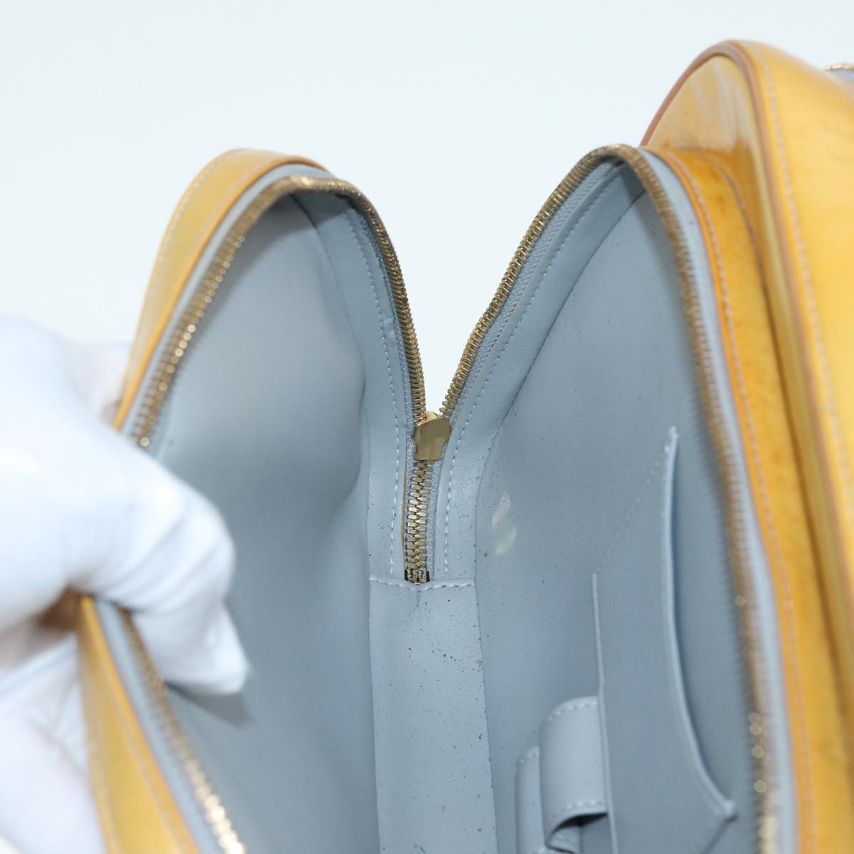 LOUIS VUITTON Monogram Vernis Marley Backpack Gris M91038 LV Auth ep5622