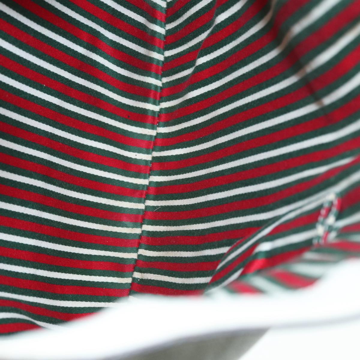 GUCCI Horsebit Shoulder Bag Leather Beige Gold 170013 Auth ep5698