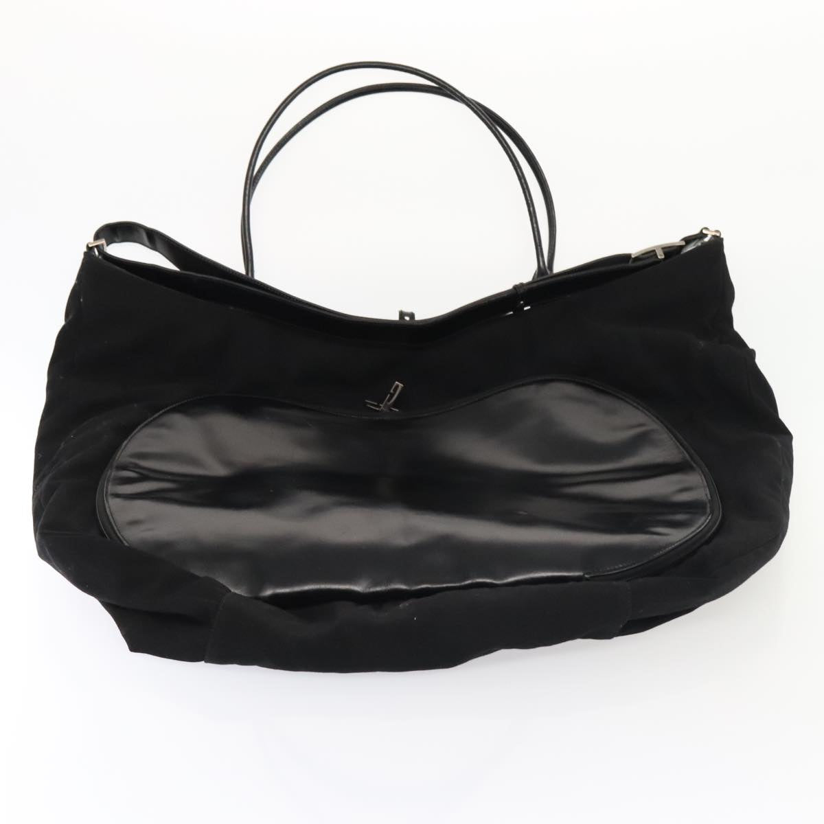 GUCCI Boston Bag Canvas Leather 2way Black Auth ep5717