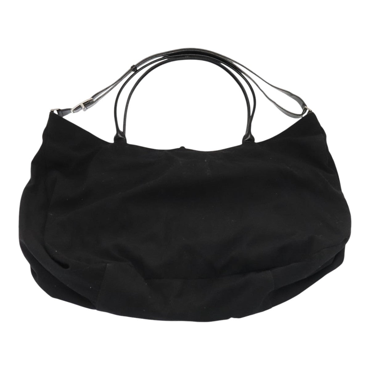 GUCCI Boston Bag Canvas Leather 2way Black Auth ep5717