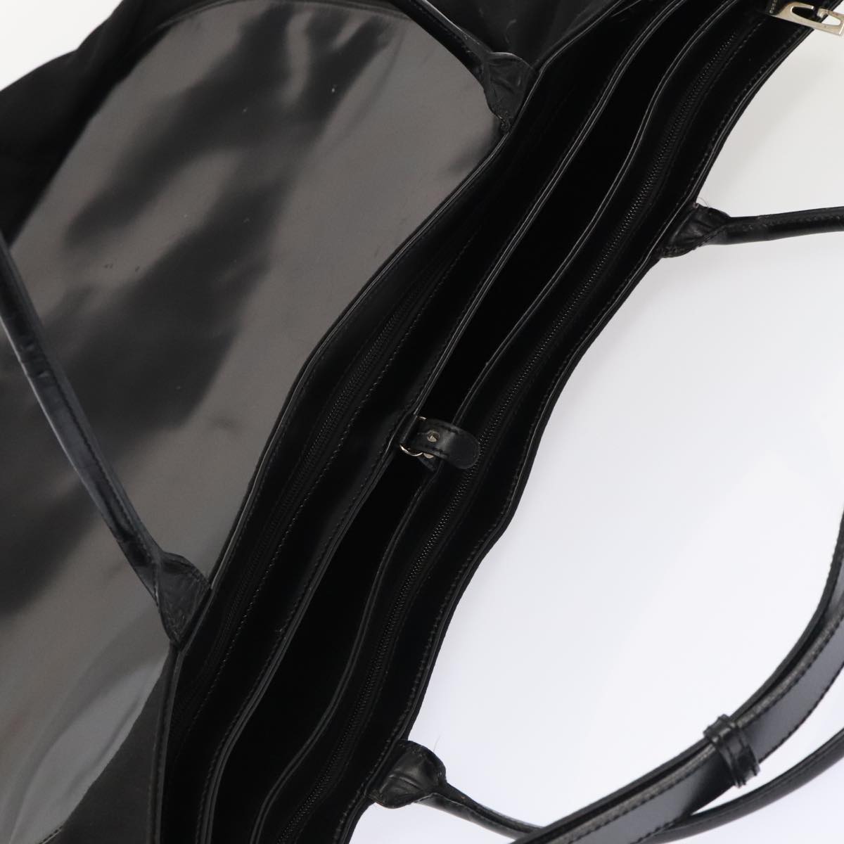 GUCCI Boston Bag Canvas Leather 2way Black Auth ep5717