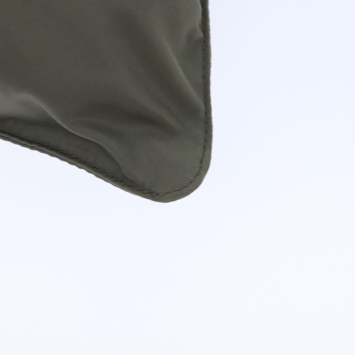 PRADA Shoulder Bag Nylon Gray Silver Auth ep5770