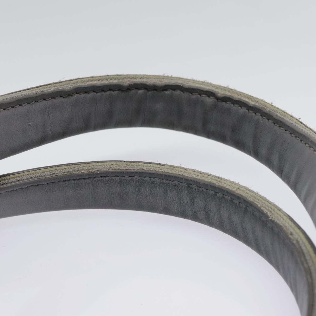 BALENCIAGA Navy Cabas S Hand Bag Canvas Leather White Beige 339933 Auth ep5793