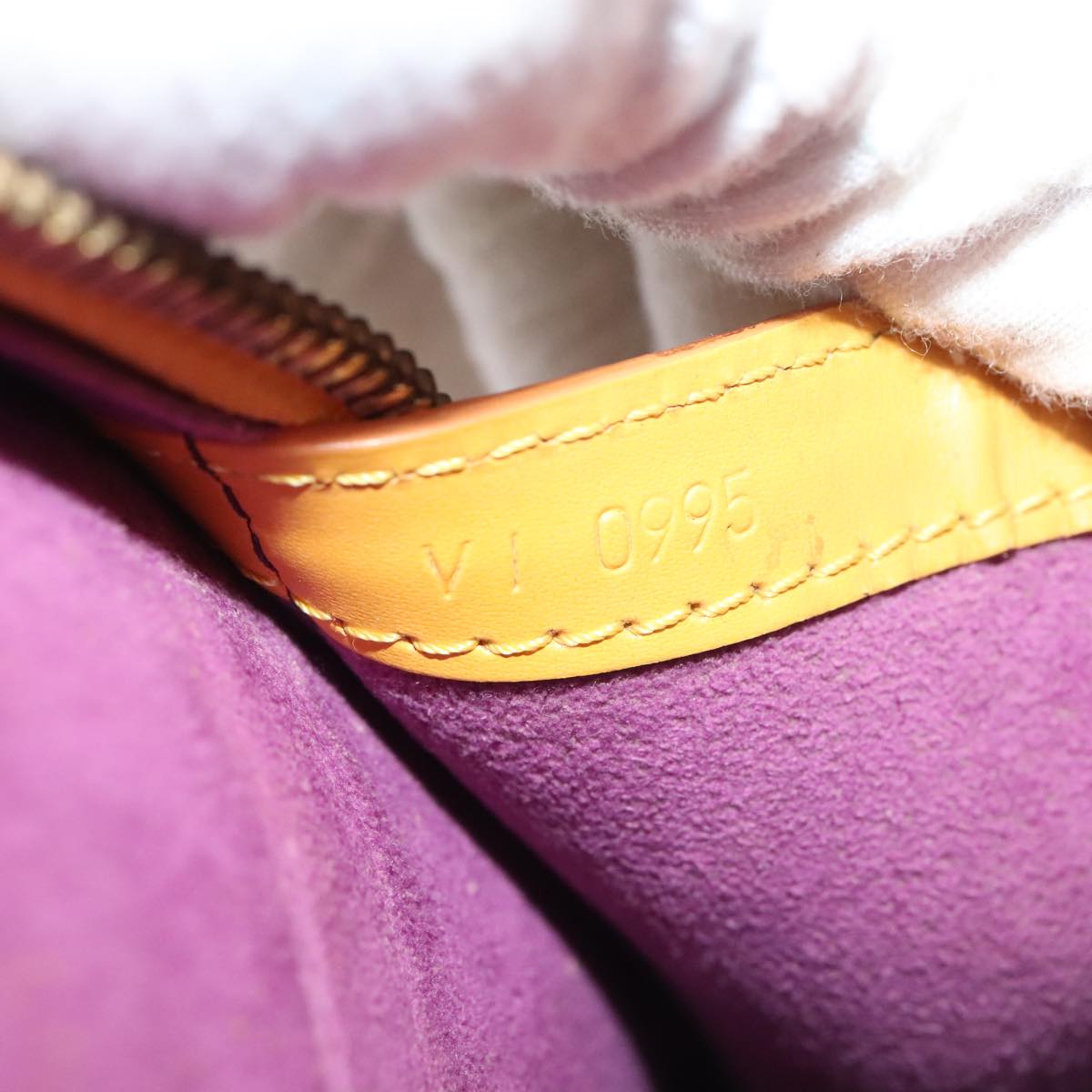 LOUIS VUITTON Epi Lussac Shoulder Bag Yellow M52289 LV Auth ep5833