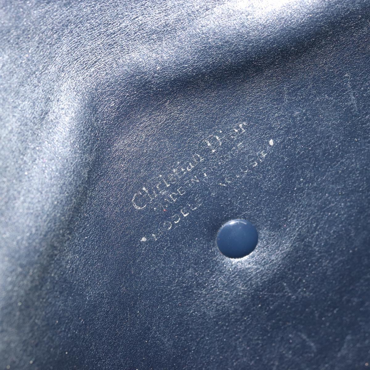 Christian Dior Trotter Canvas Shoulder Bag Navy Auth ep6005