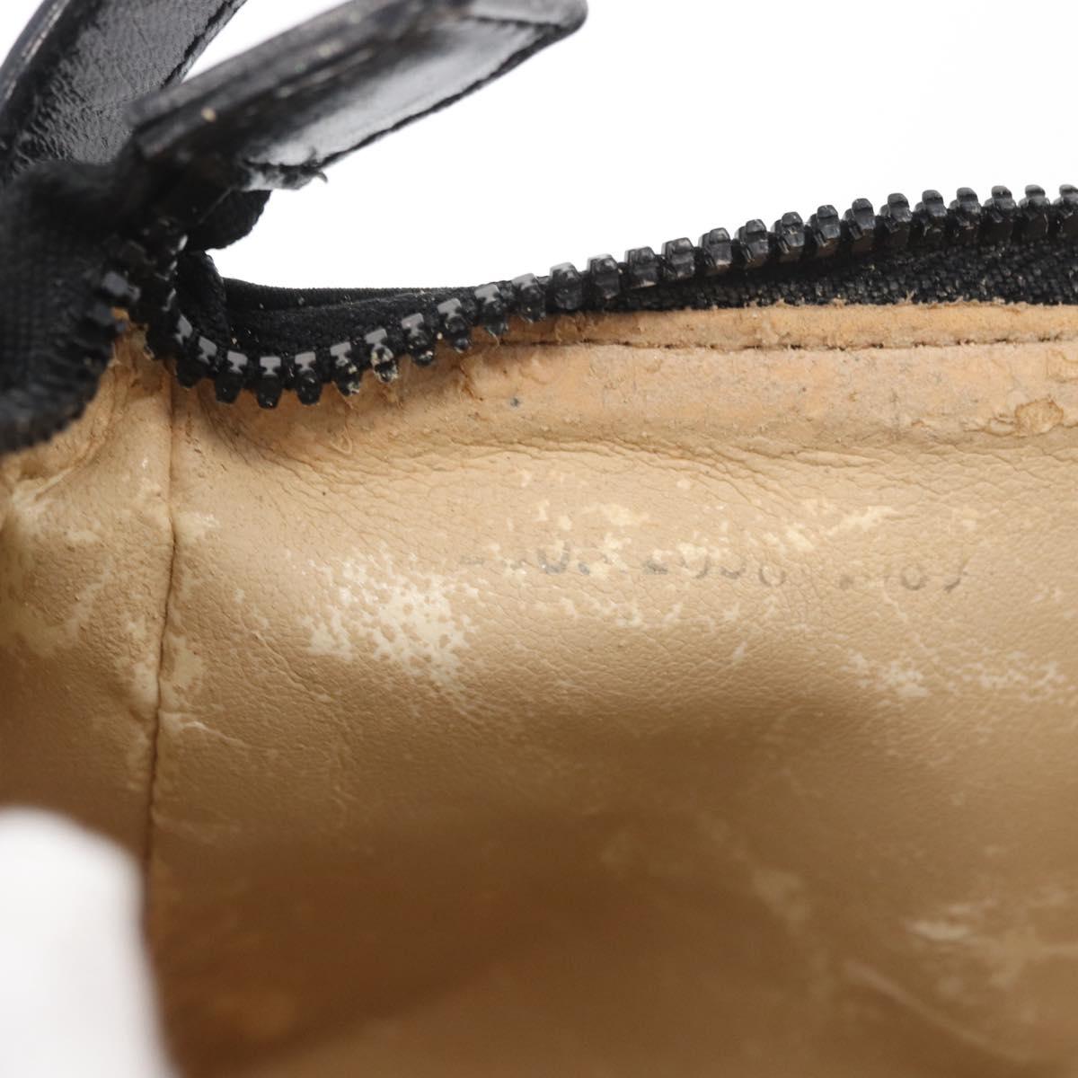 FENDI Hand Bag Nylon Black Silver Auth ep6217