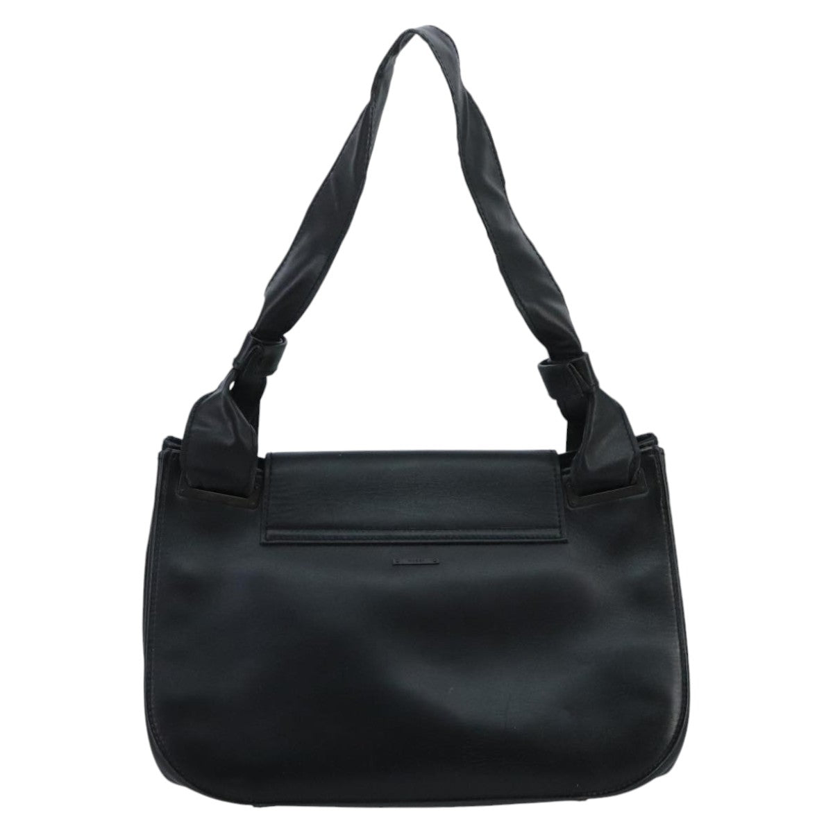 GUCCI Shoulder Bag Leather Black 105375 Auth ep6374