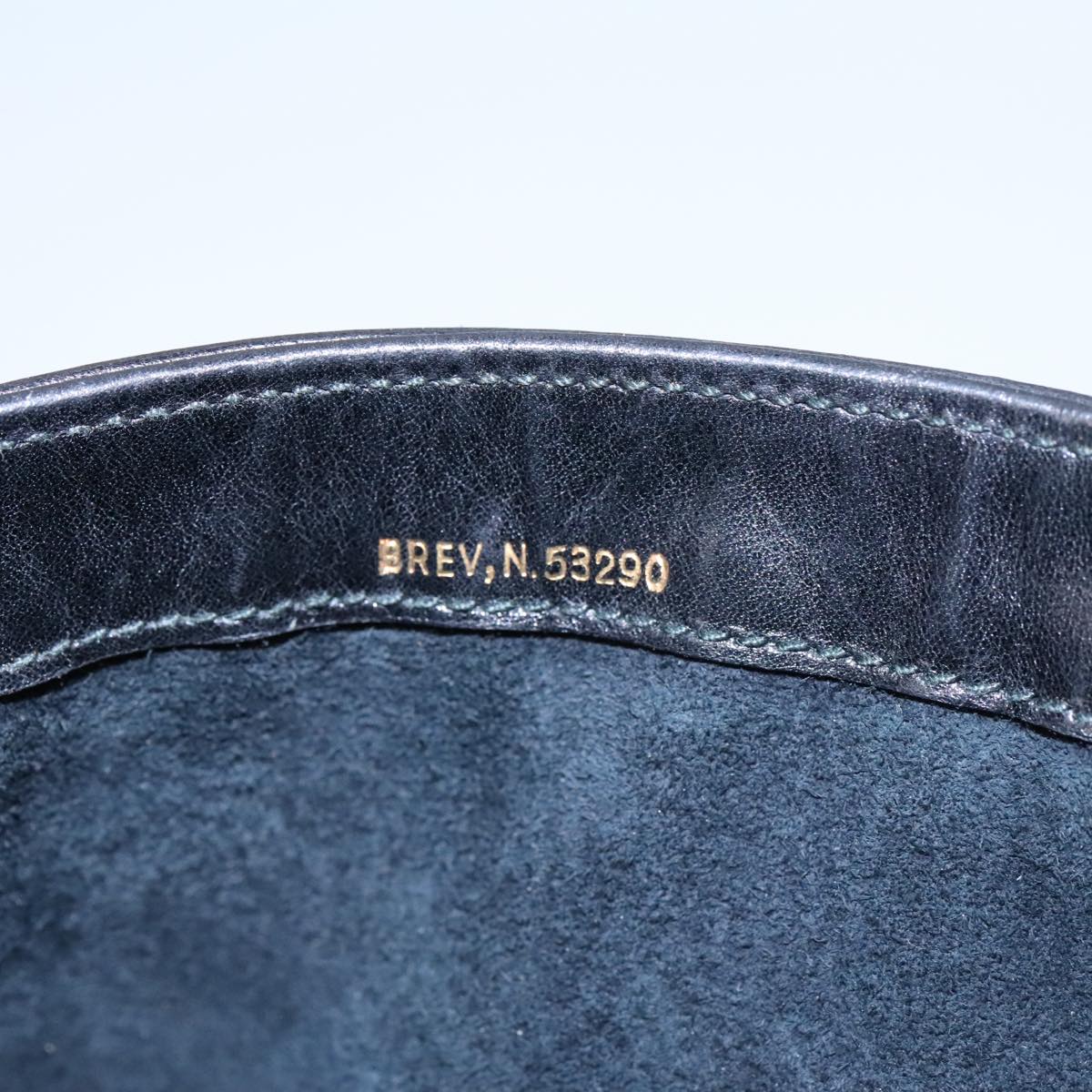 GUCCI Shoulder Bag Leather Black Gold Auth ep6517