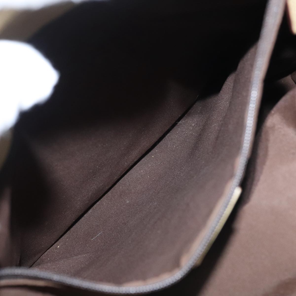 GUCCI GG Canvas Sherry Line Tote Bag Brown 31243 Auth ep7003