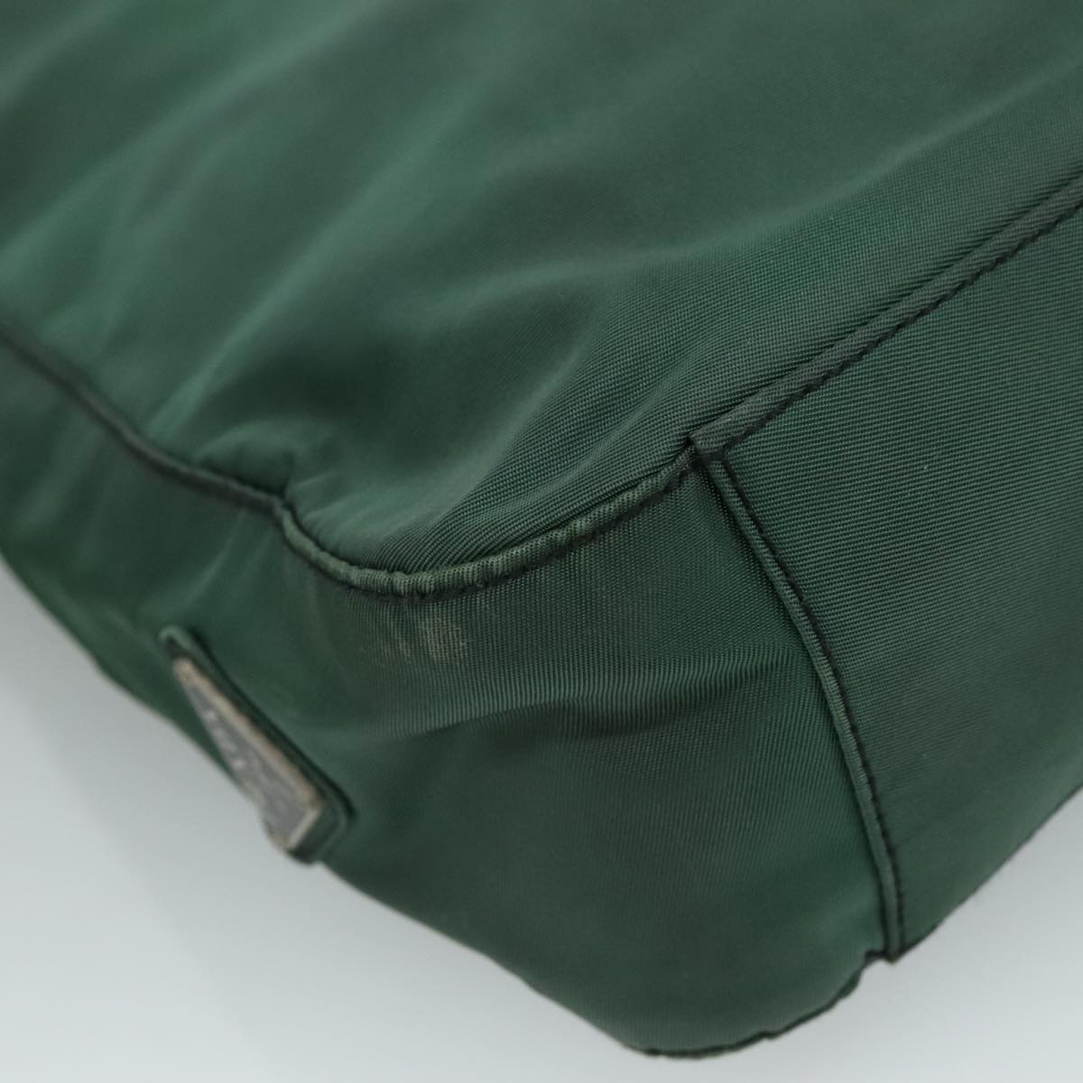 PRADA Shoulder Bag Nylon Green Auth ep7022