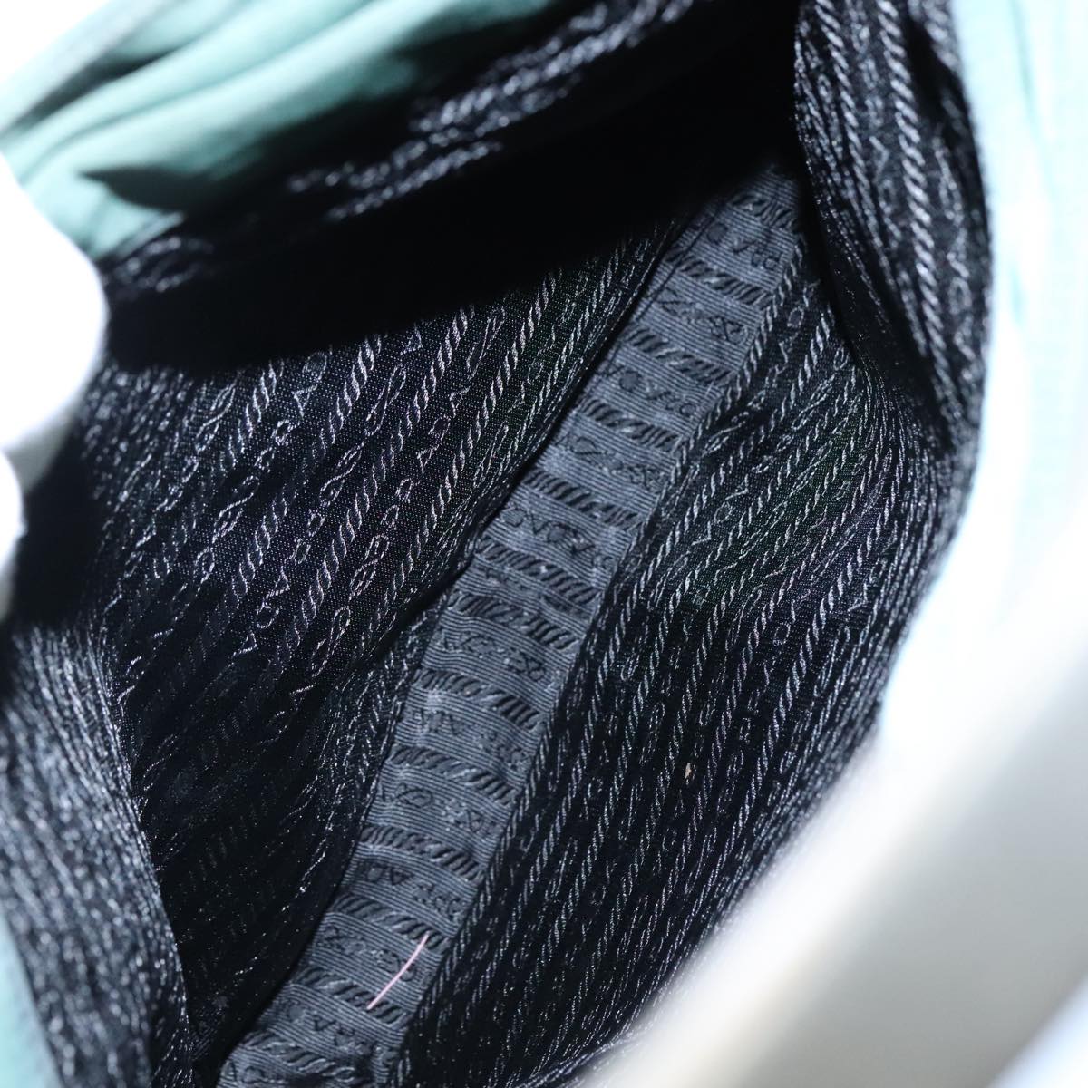PRADA Shoulder Bag Nylon Green Auth ep7022