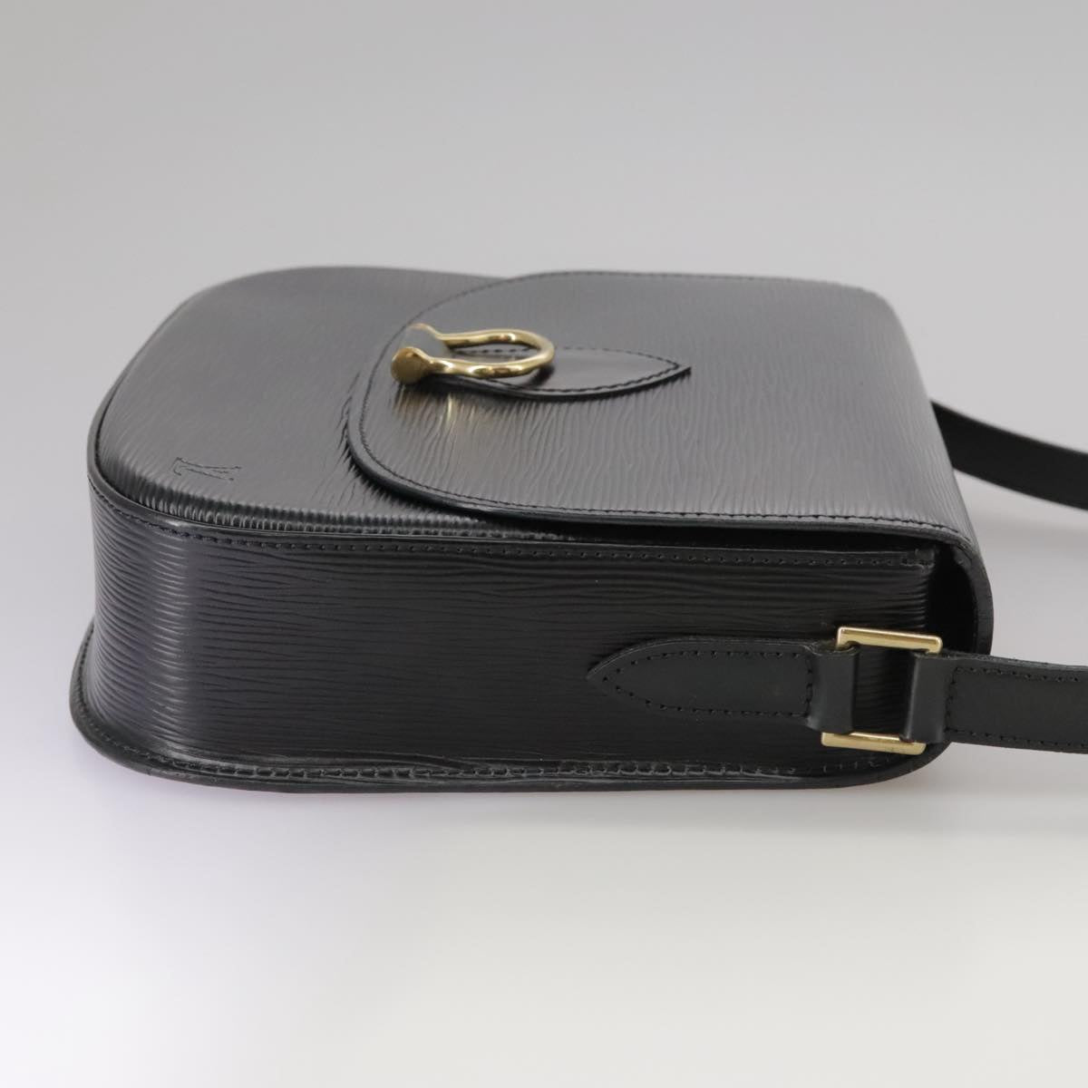 LOUIS VUITTON Epi Saint Cloud GM Shoulder Bag Black Noir M52192 LV Auth ep7029