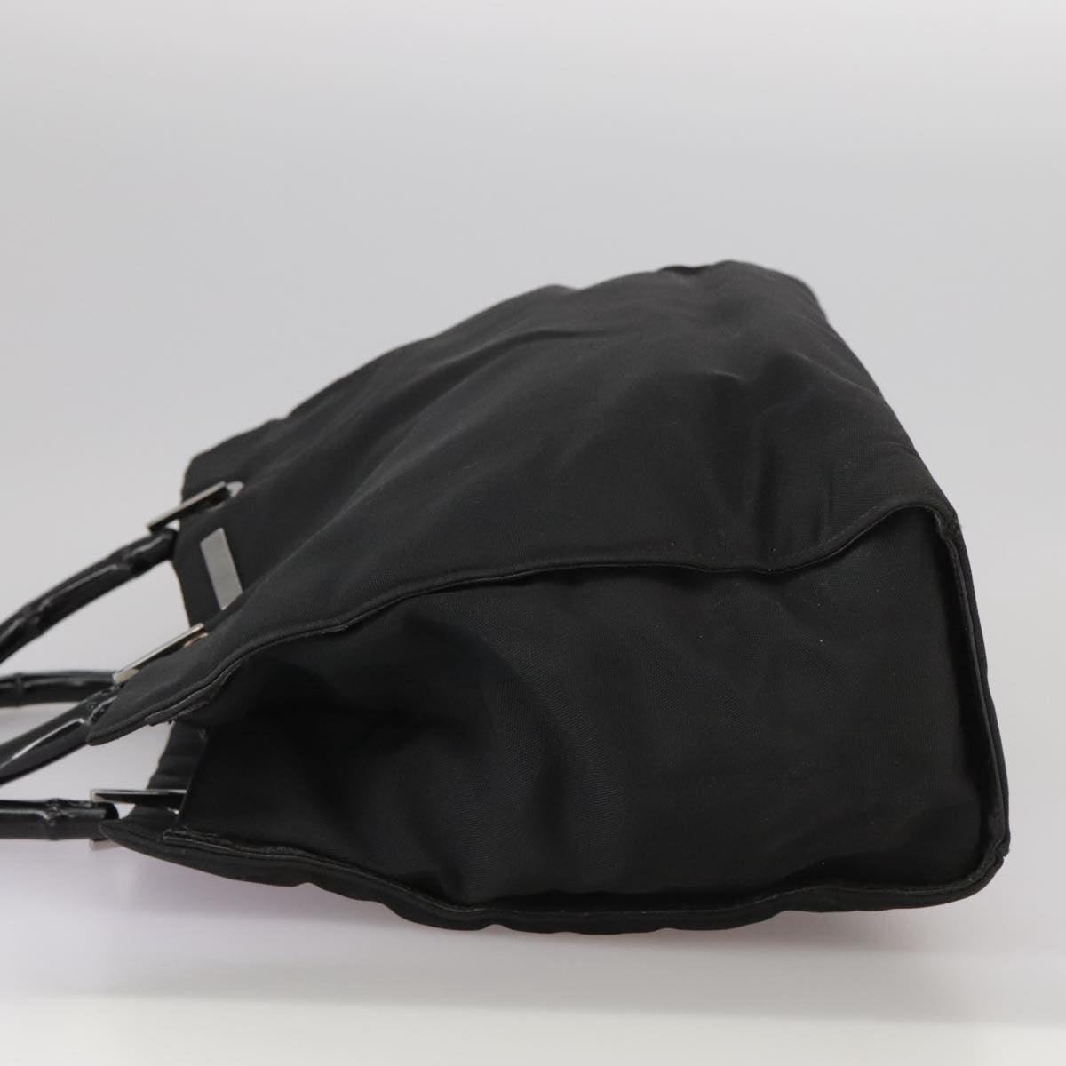 GUCCI Bamboo Hand Bag Nylon Black 002 1010 3444 Auth ep7044