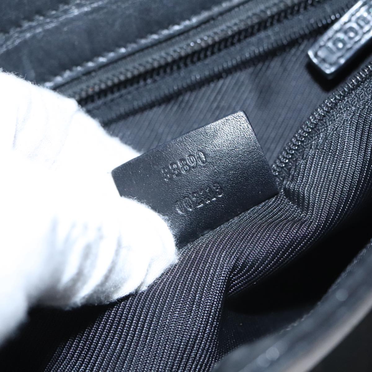 GUCCI GG Canvas Hand Bag Black 33890 Auth ep7056