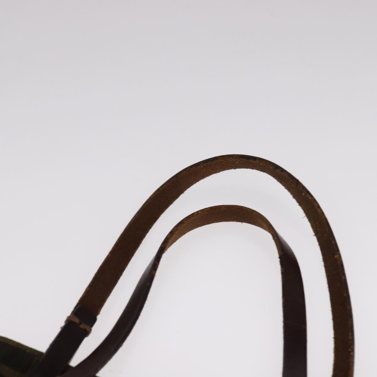 FENDI Zucca Canvas Hand Bag Brown Black Auth ep7128