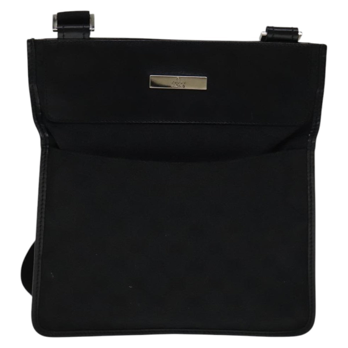 GUCCI GG Canvas Shoulder Bag Black 27639 Auth ep7170