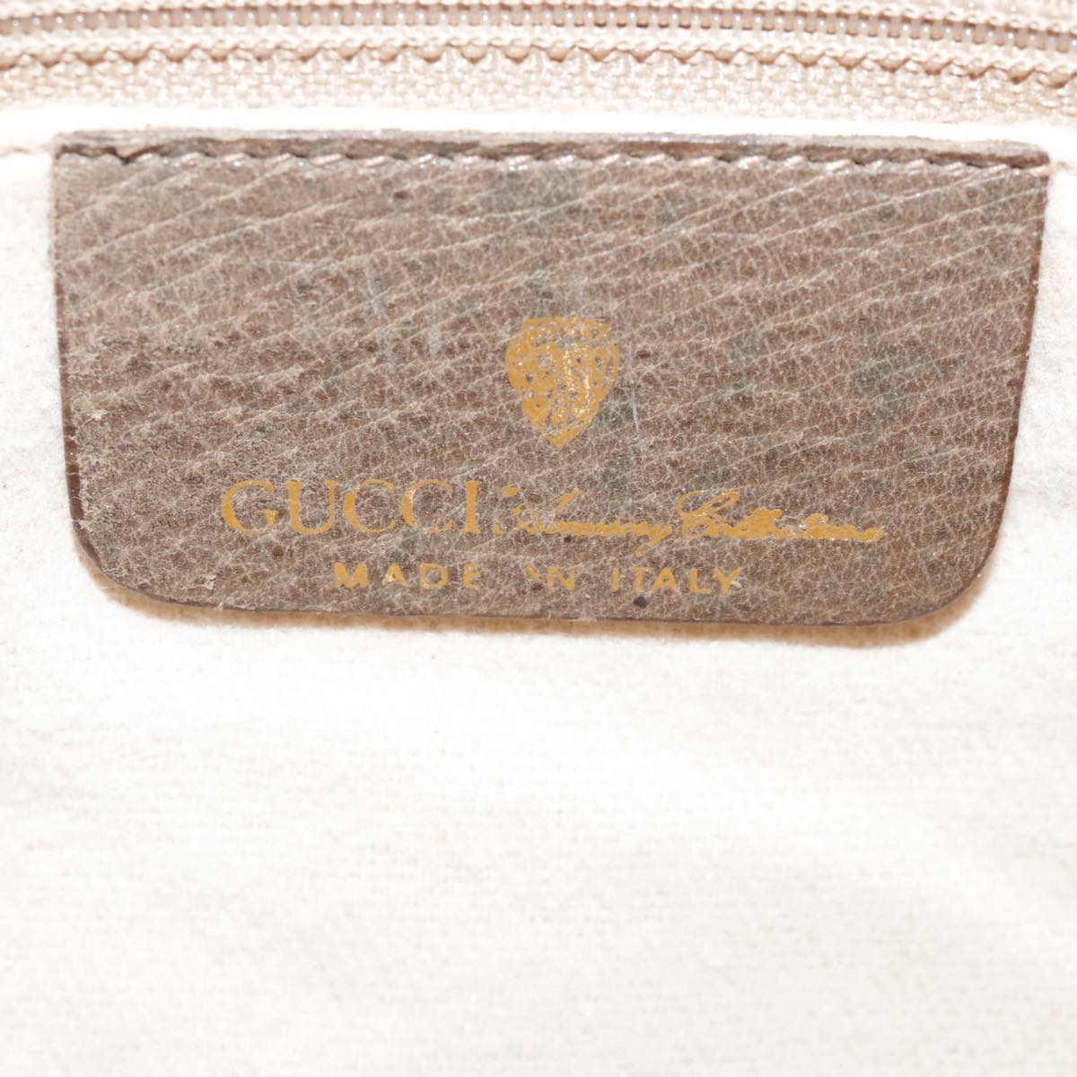 GUCCI GG Supreme Web Sherry Line Shoulder Bag PVC Beige Green Red Auth ep7185