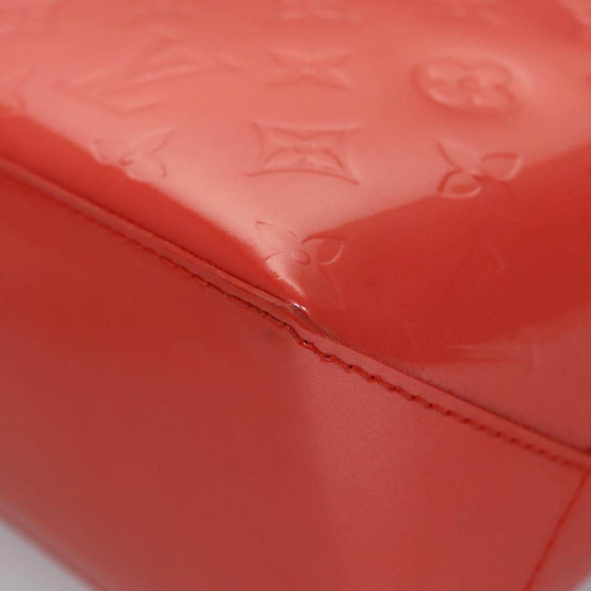 LOUIS VUITTON Monogram Vernis Wilshire PM Hand Bag Orenge M93644 LV Auth ep7188