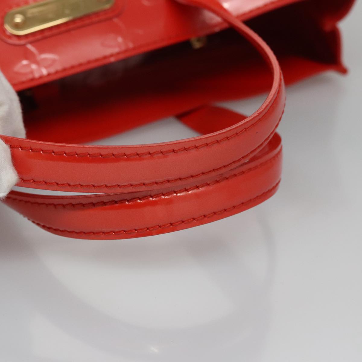 LOUIS VUITTON Monogram Vernis Wilshire PM Hand Bag Orenge M93644 LV Auth ep7188