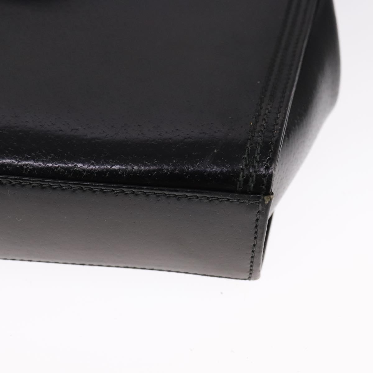 GUCCI Shoulder Bag Leather Black Auth ep7207