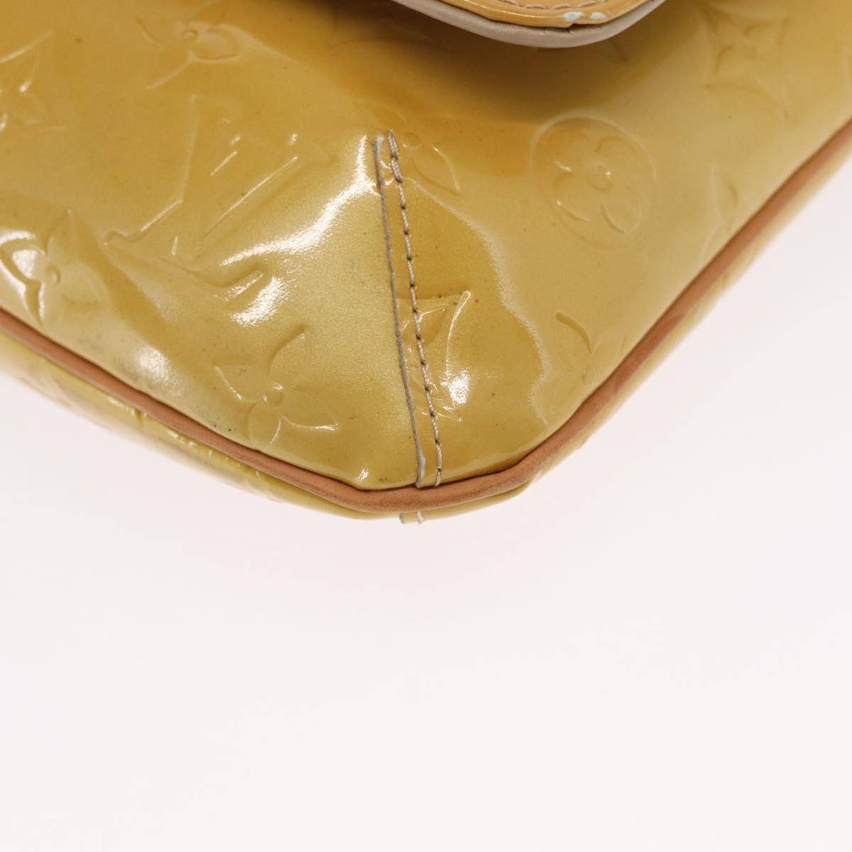 LOUIS VUITTON Monogram Vernis Thompson Street Bag Beige M91301 LV Auth ep7248