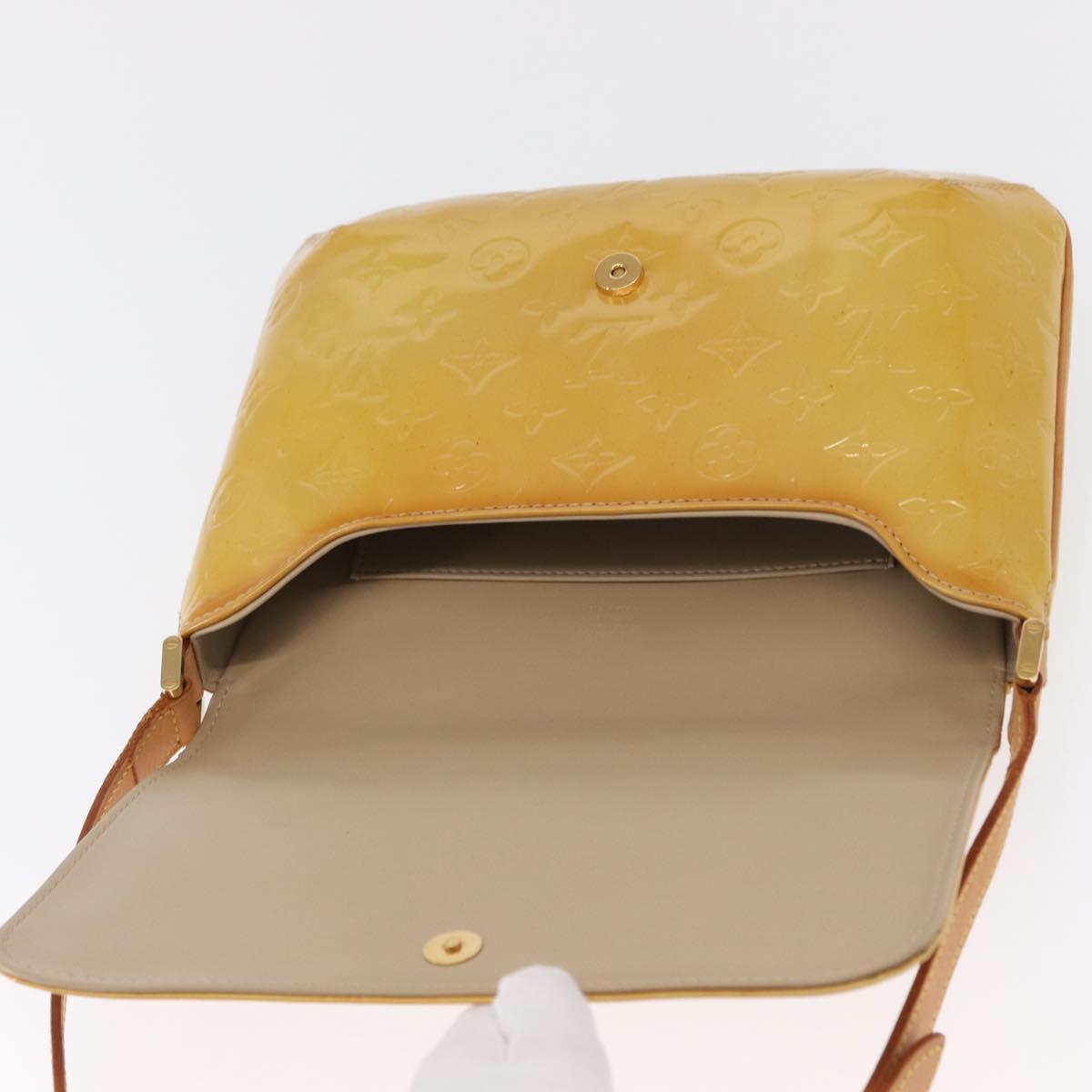 LOUIS VUITTON Monogram Vernis Thompson Street Bag Beige M91301 LV Auth ep7248