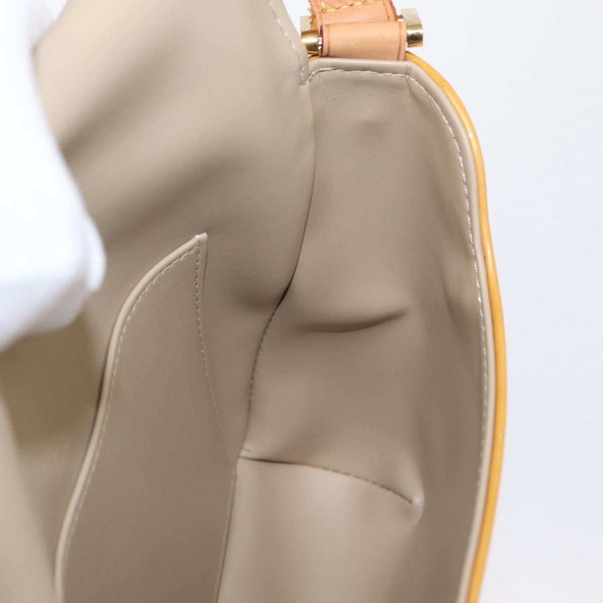 LOUIS VUITTON Monogram Vernis Thompson Street Bag Beige M91301 LV Auth ep7248