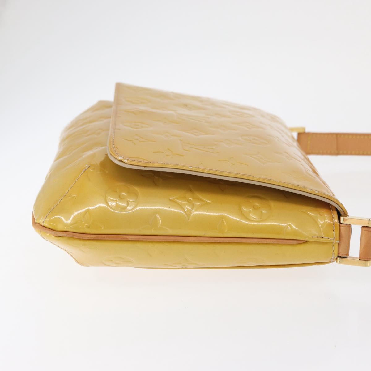 LOUIS VUITTON Monogram Vernis Thompson Street Bag Beige M91301 LV Auth ep7248