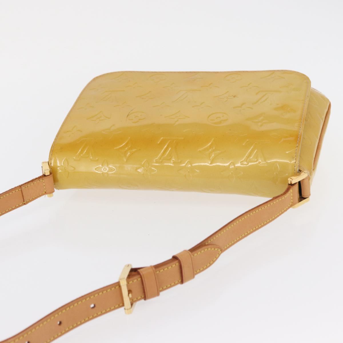 LOUIS VUITTON Monogram Vernis Thompson Street Bag Beige M91301 LV Auth ep7248