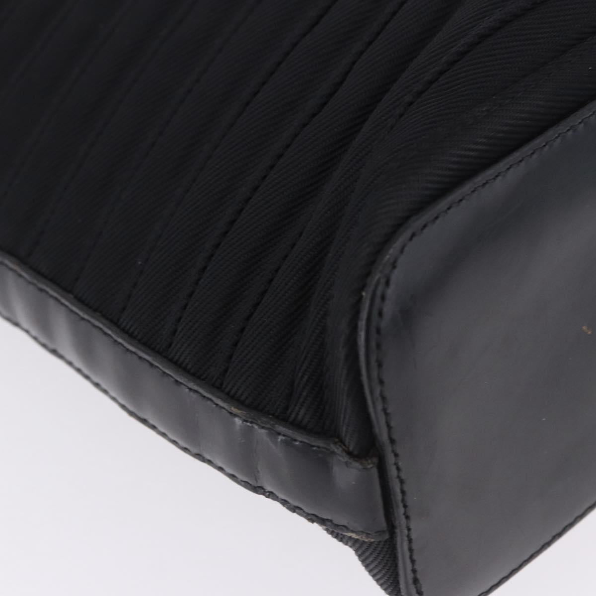 GUCCI Bamboo Hand Bag Nylon 2way Black Auth ep7254