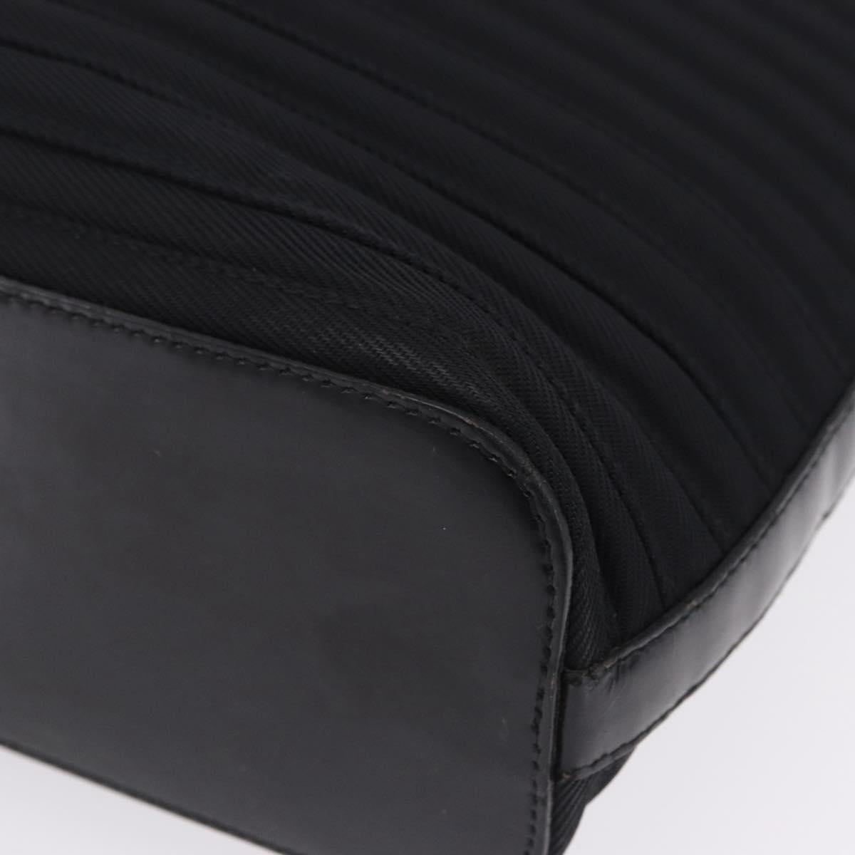 GUCCI Bamboo Hand Bag Nylon 2way Black Auth ep7254