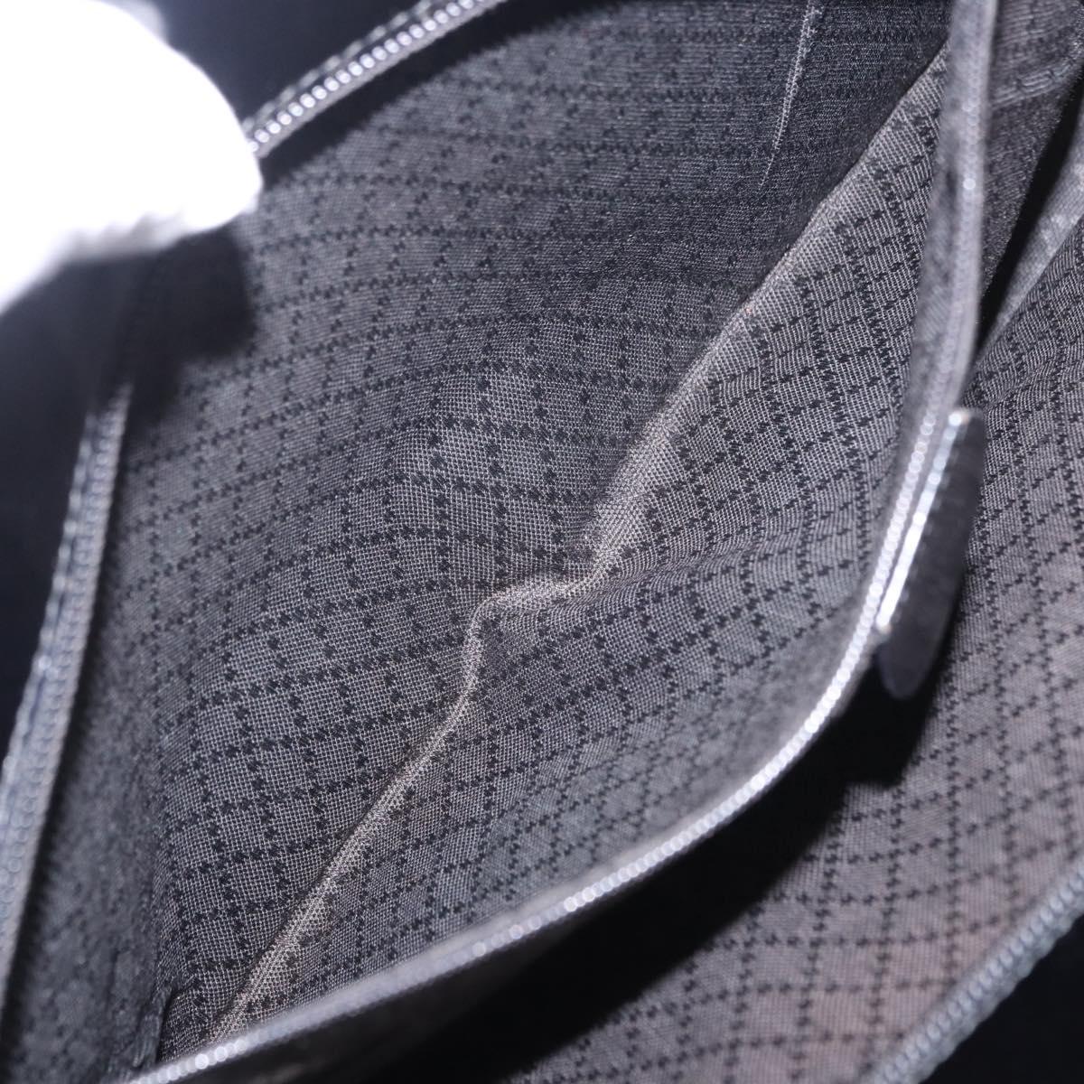 GUCCI Bamboo Hand Bag Nylon 2way Black Auth ep7254