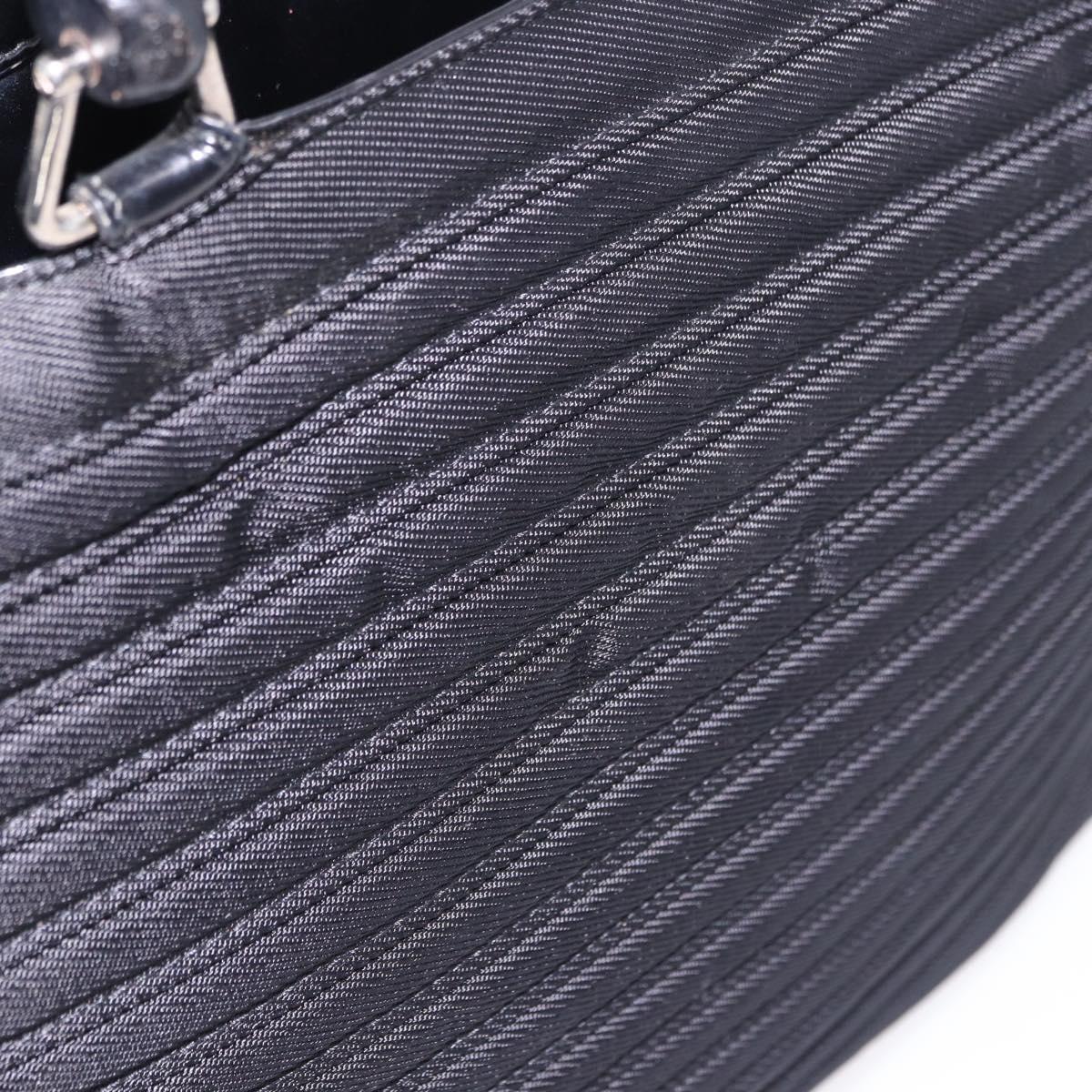 GUCCI Bamboo Hand Bag Nylon 2way Black Auth ep7254