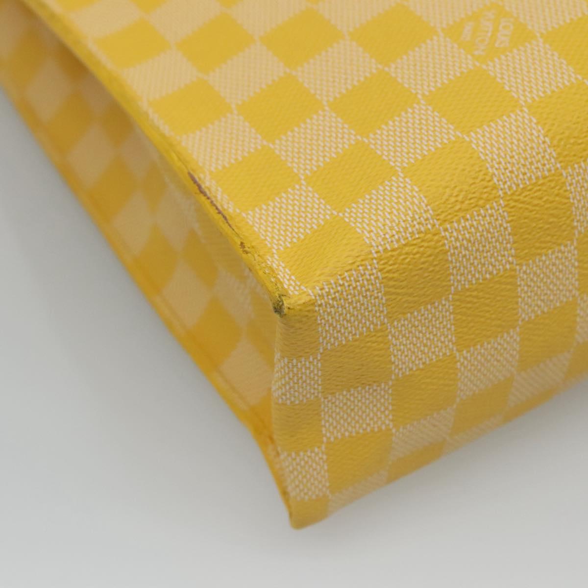 LOUIS VUITTON Damier Color Mobile Shoulder Bag 2way Yellow N41305 LV Auth ep7319