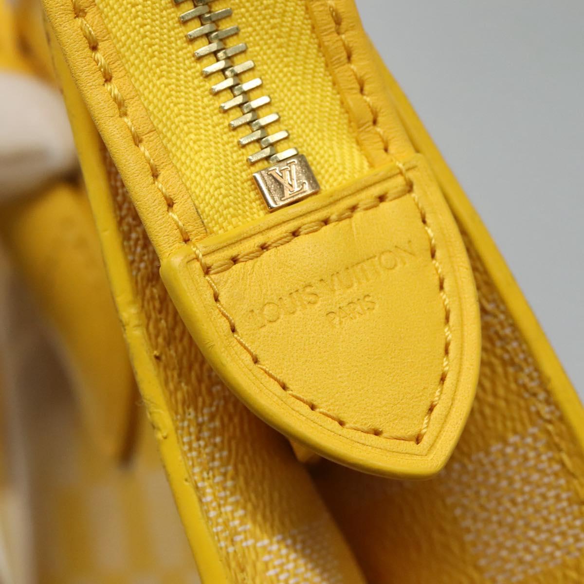 LOUIS VUITTON Damier Color Mobile Shoulder Bag 2way Yellow N41305 LV Auth ep7319