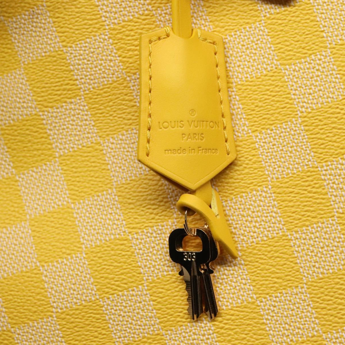 LOUIS VUITTON Damier Color Mobile Shoulder Bag 2way Yellow N41305 LV Auth ep7319