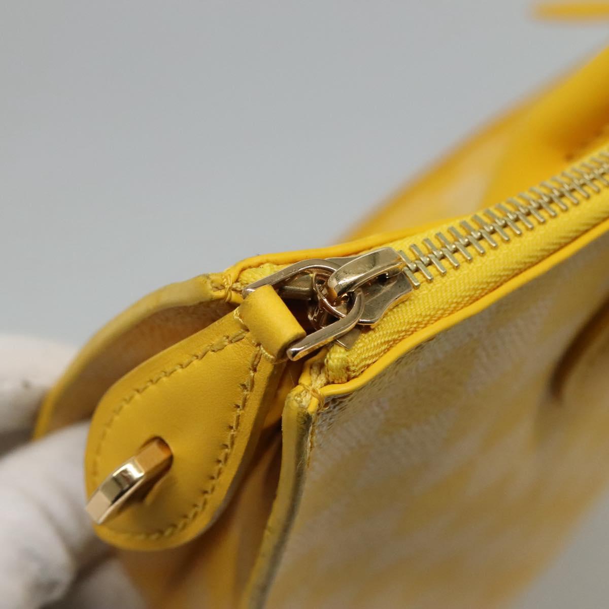 LOUIS VUITTON Damier Color Mobile Shoulder Bag 2way Yellow N41305 LV Auth ep7319