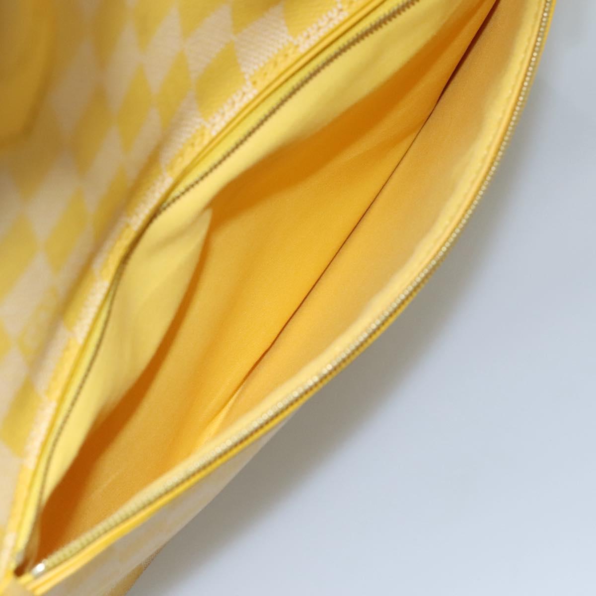LOUIS VUITTON Damier Color Mobile Shoulder Bag 2way Yellow N41305 LV Auth ep7319