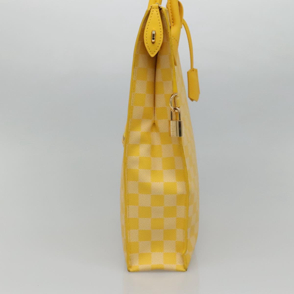 LOUIS VUITTON Damier Color Mobile Shoulder Bag 2way Yellow N41305 LV Auth ep7319