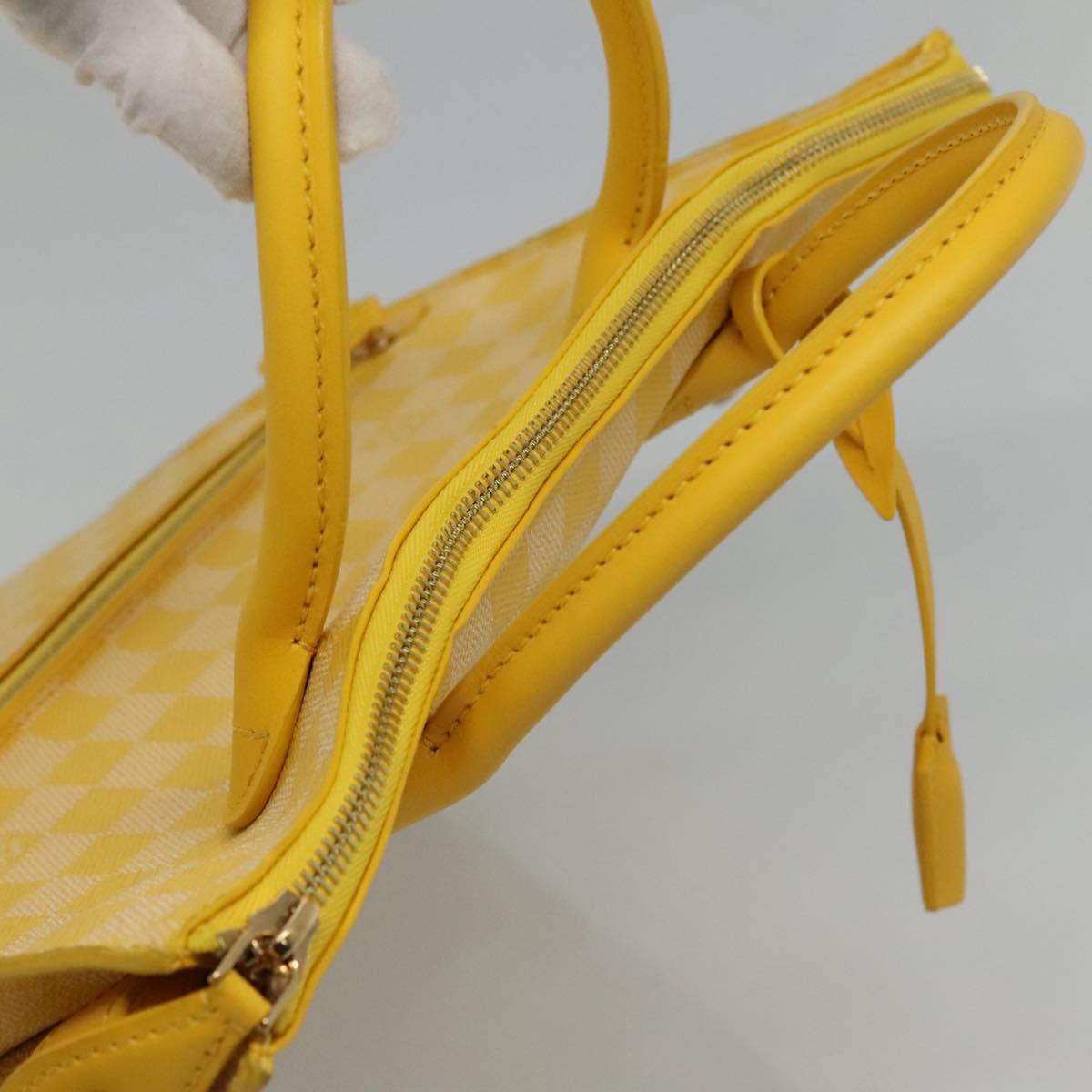 LOUIS VUITTON Damier Color Mobile Shoulder Bag 2way Yellow N41305 LV Auth ep7319