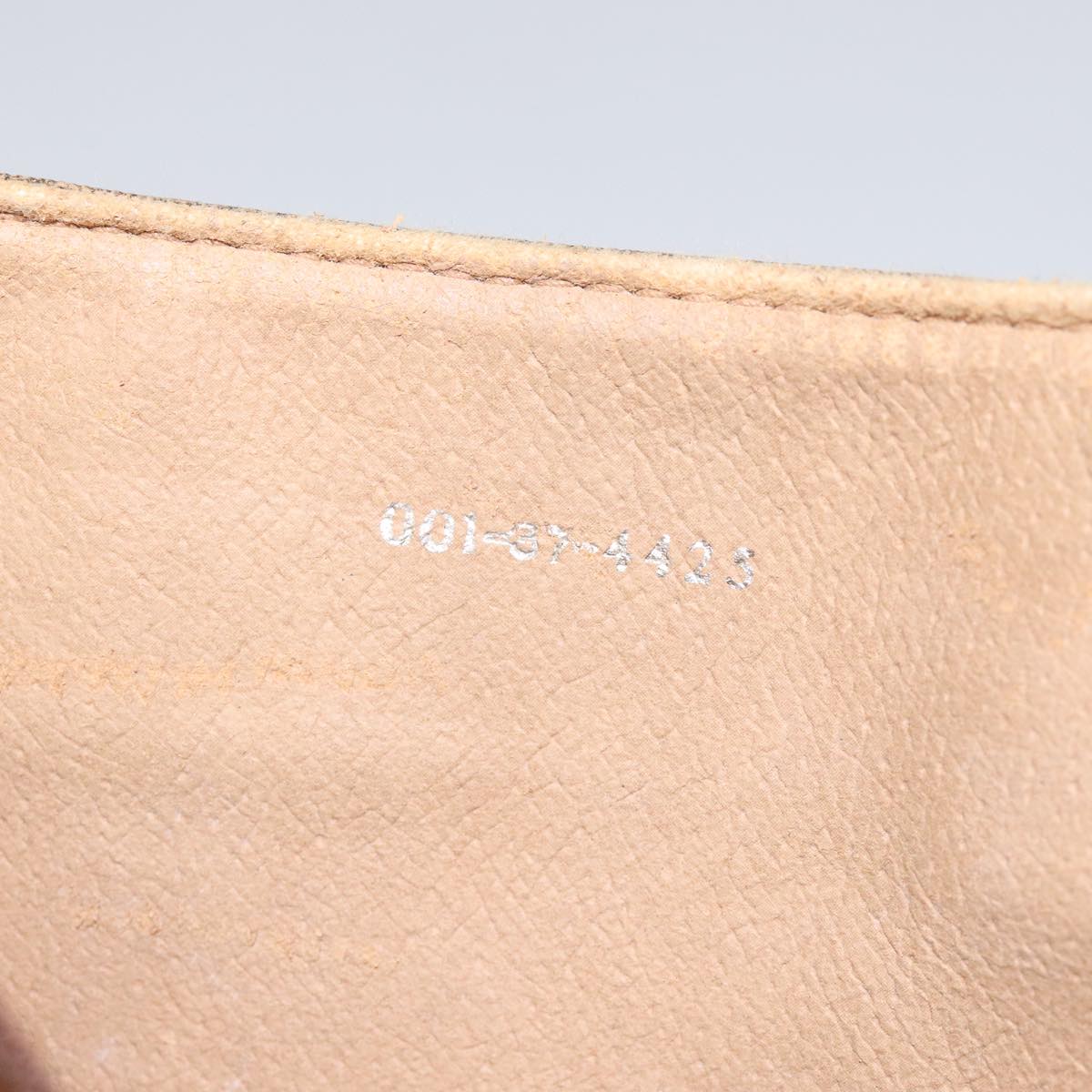 GUCCI Micro GG Canvas Shoulder Bag PVC Beige Auth ep7320