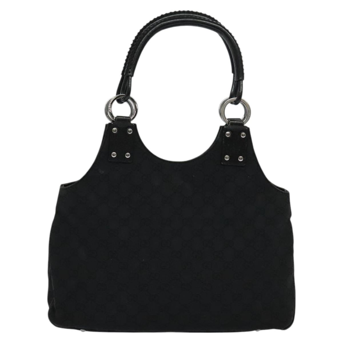 GUCCI GG Canvas Shoulder Bag Black 132260 Auth ep7331