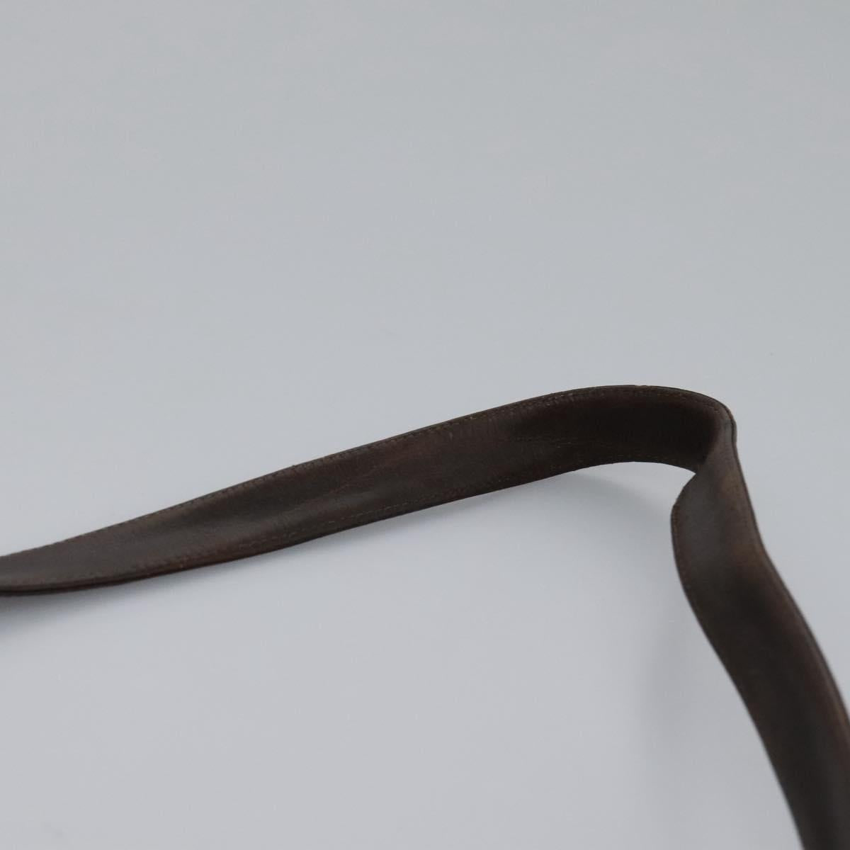 Christian Dior Trotter Canvas Shoulder Bag Brown Auth ep7344