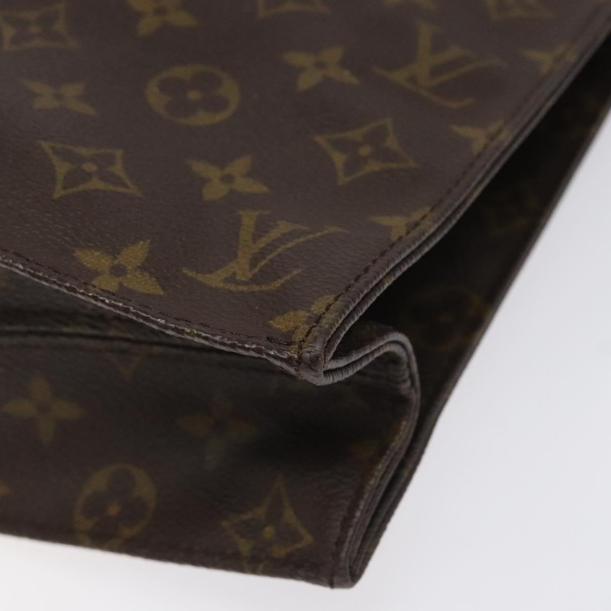 LOUIS VUITTON Monogram Sac Plat Hand Bag M51140 LV Auth ep7390