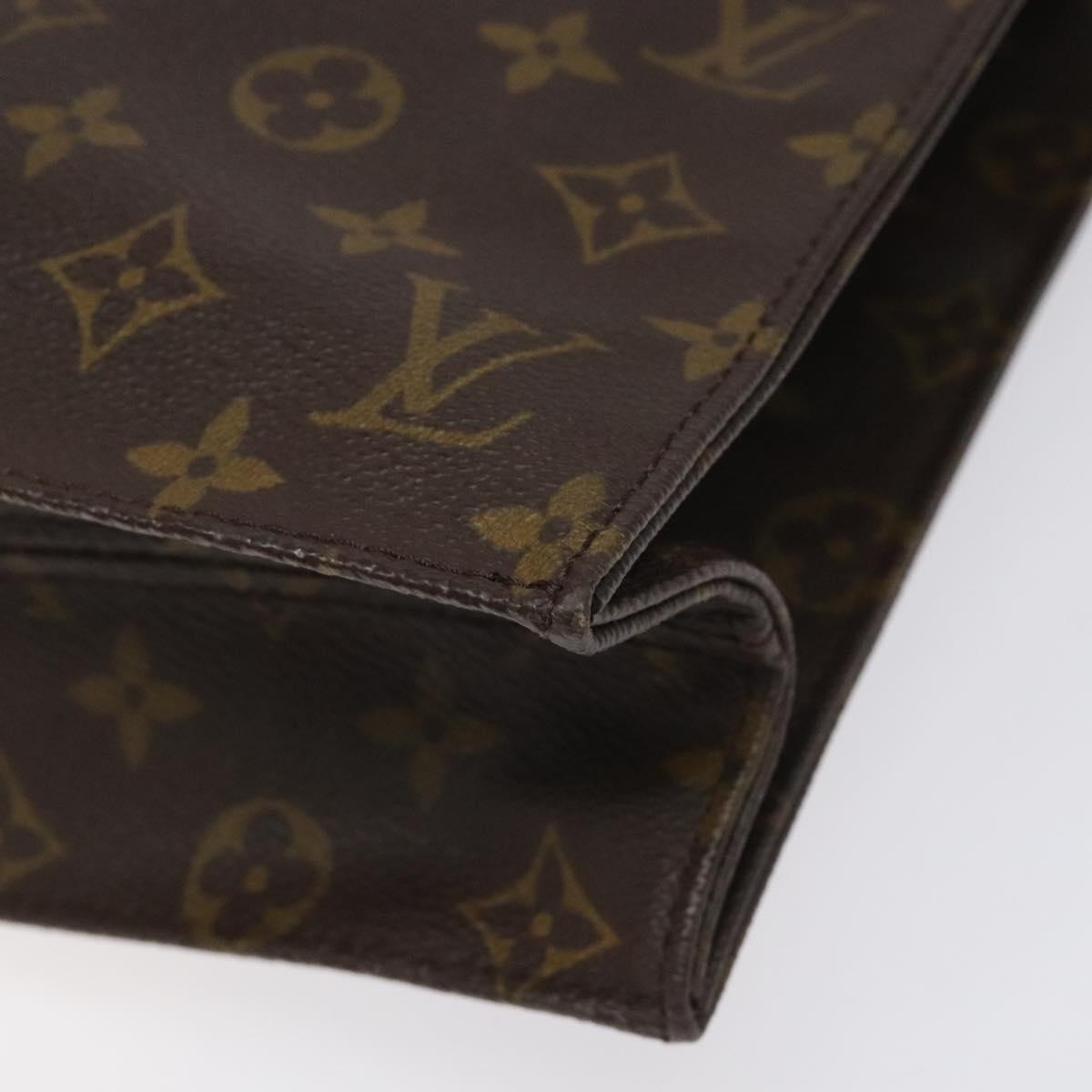 LOUIS VUITTON Monogram Sac Plat Hand Bag M51140 LV Auth ep7390