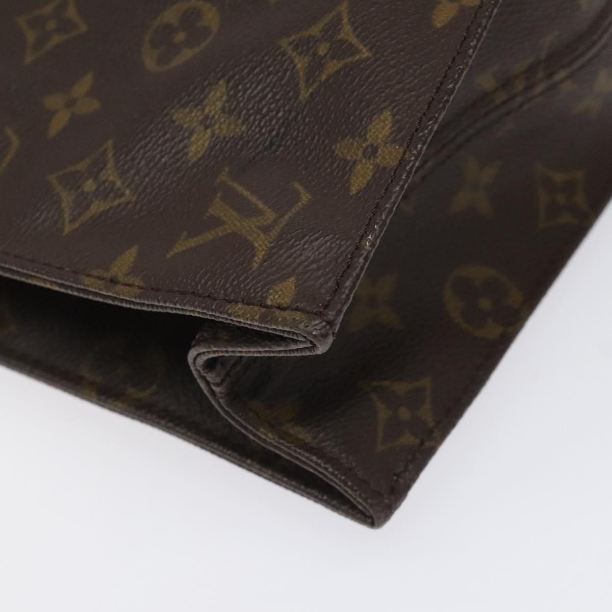 LOUIS VUITTON Monogram Sac Plat Hand Bag M51140 LV Auth ep7390